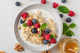 Oatmeal or quinoa before yoga