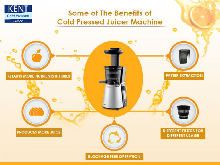 Drink Fresh & Healthy Juice KENT Cold Pressed Juicer