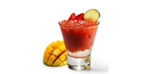 mango and strawberry juice