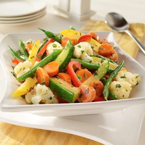 Steamed vegetables