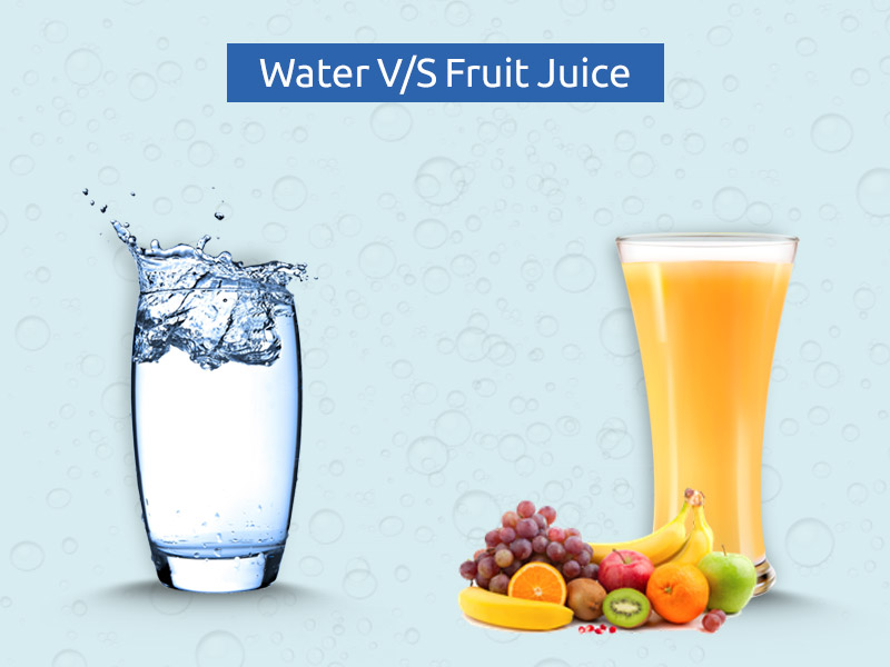 water vs fruit juice