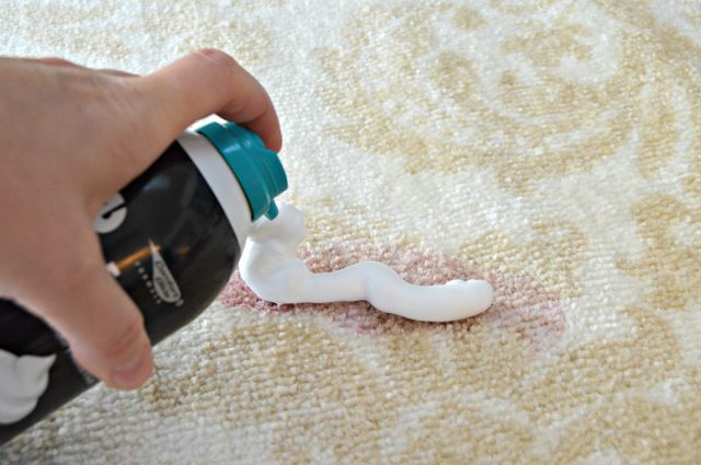 Removing carpet stains