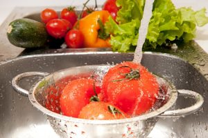 Washing vegetables