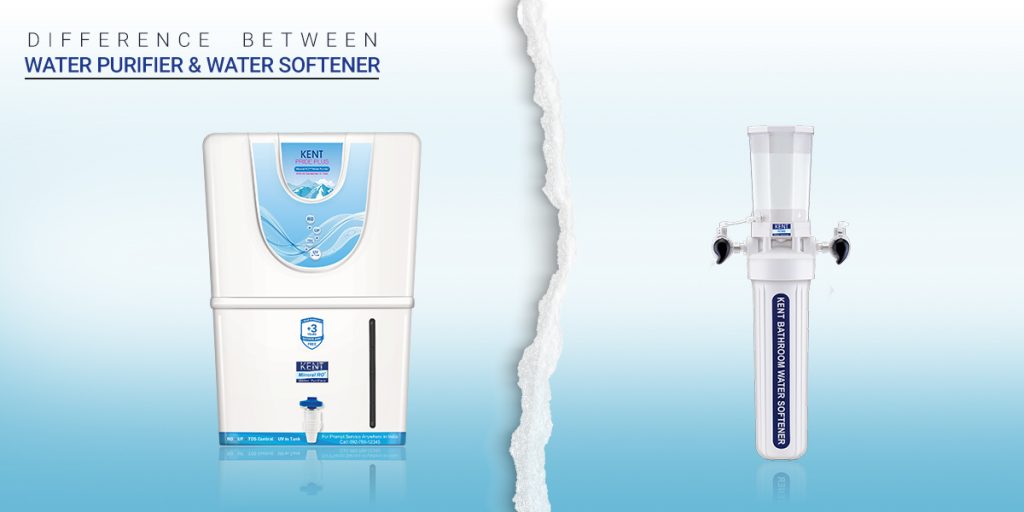 Difference between water purifier and water softener