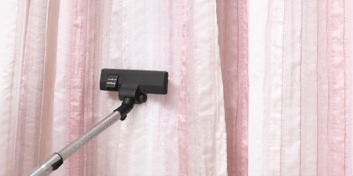 Hepa Vacuum cleaner keeps the curtain clean