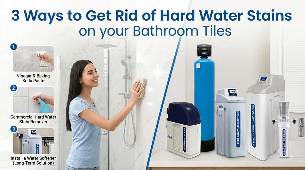 3 Ways to Get Rid of Hard Water Stains on your Bathroom Tiles