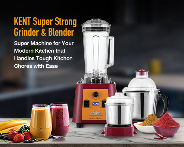 KENT Super Strong Grinder and Blender (Red) - 1200W - Staging Kent