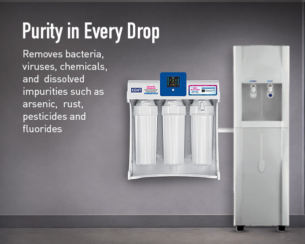 Kent Elite Star commercial RO water purifier with multiple filtration stages and sleek design, ideal for high-volume water purification.