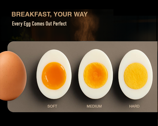 KENT Super Egg Boiler by Kent RO Systems showing a sleek electric egg cooker with multiple egg slots and digital control panel.