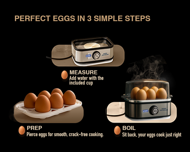 KENT Super Egg Boiler from Kent RO Systems showing the compact appliance with egg trays and control panel.