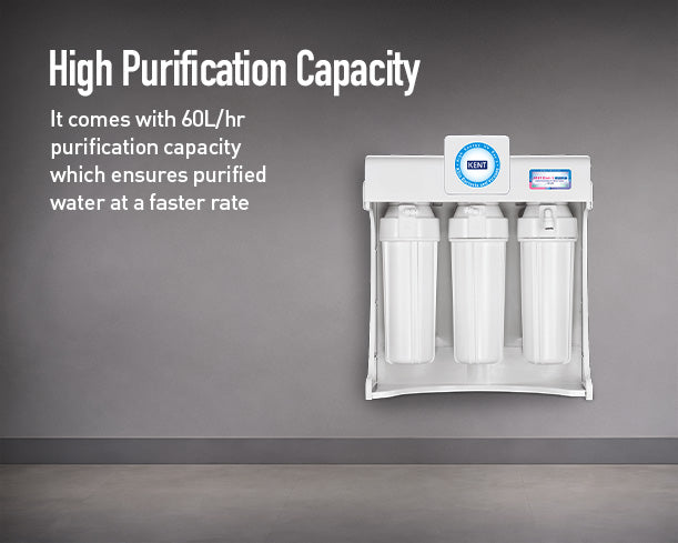 Kent Elixir 1 commercial RO water purifier with digital display and sleek design for clean, filtered drinking water.