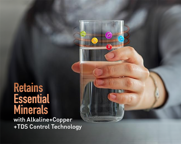 KENT Sapphire RO water purifier with sleek design, featuring a transparent water tank and control panel for clean drinking water.