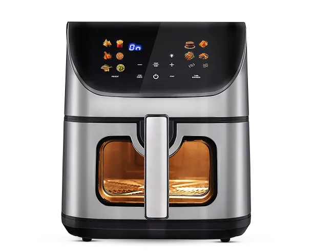 Kent Digital Air Fryer 8.5L with digital controls and spacious cooking basket, ideal for healthy frying and quick meals.