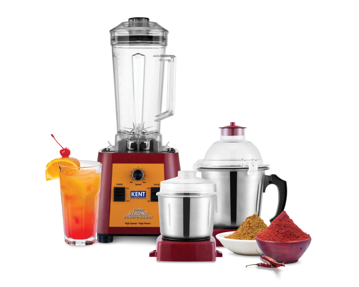 Kent Super Strong Grinder Blender by Kent RO Systems with stainless steel blades and a sturdy design for efficient grinding.