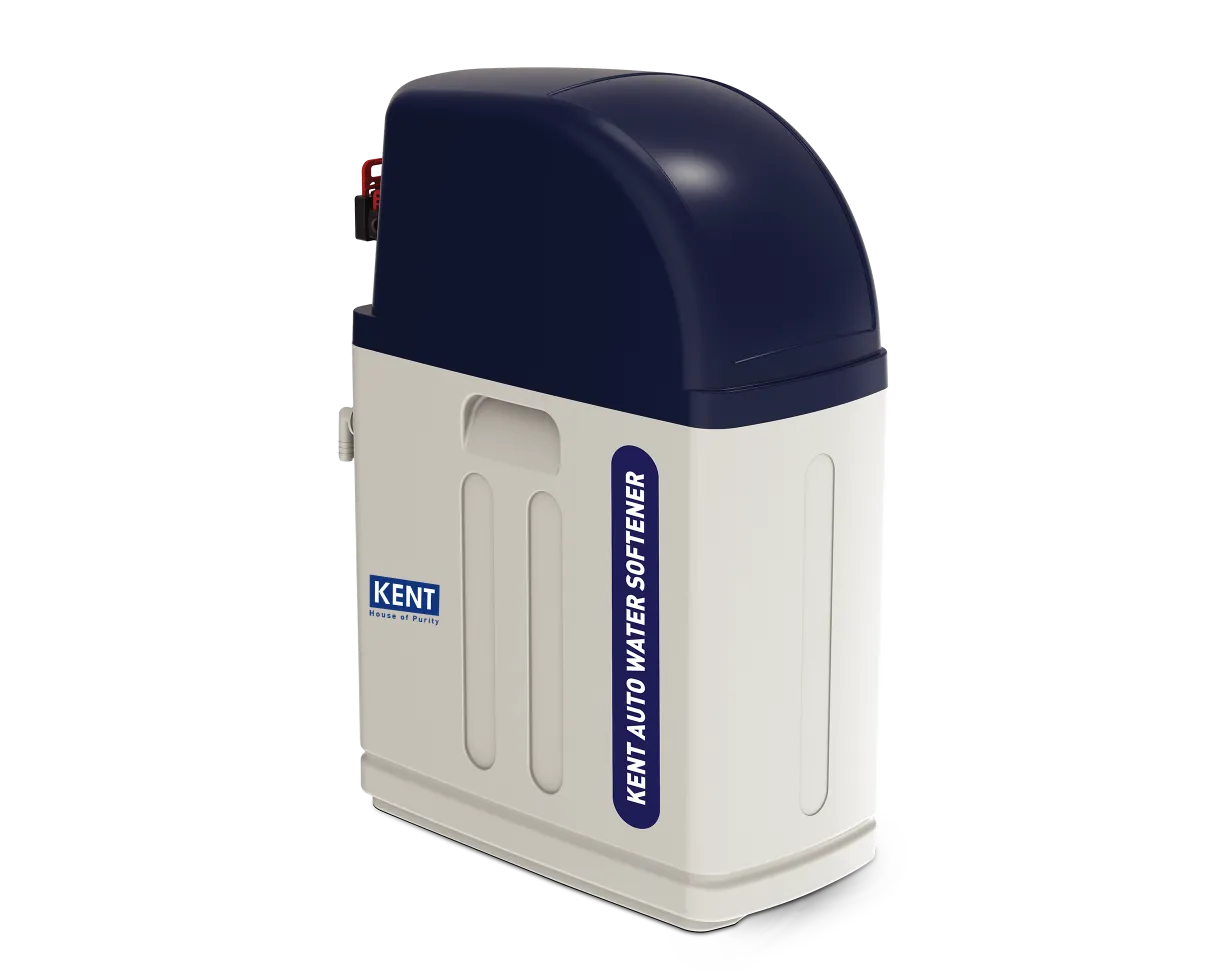 Kent Automatic Water Softener 8L by Kent RO Systems, showing a compact appliance with control panel and softening tank.