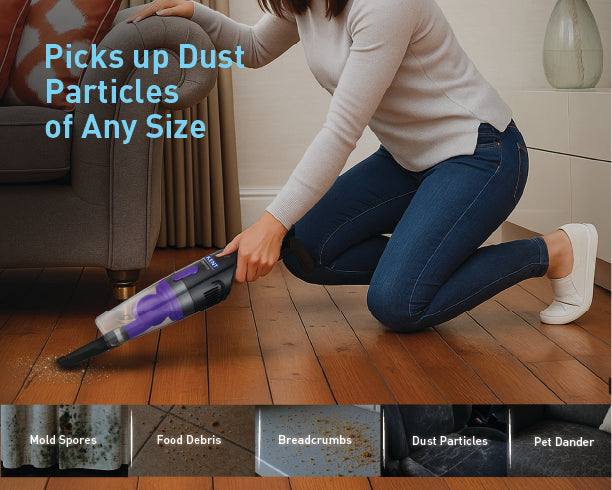 Kent Duster Vacuum Cleaner by Kent RO Systems, showing a compact handheld vacuum with dusting attachments for efficient cleaning.