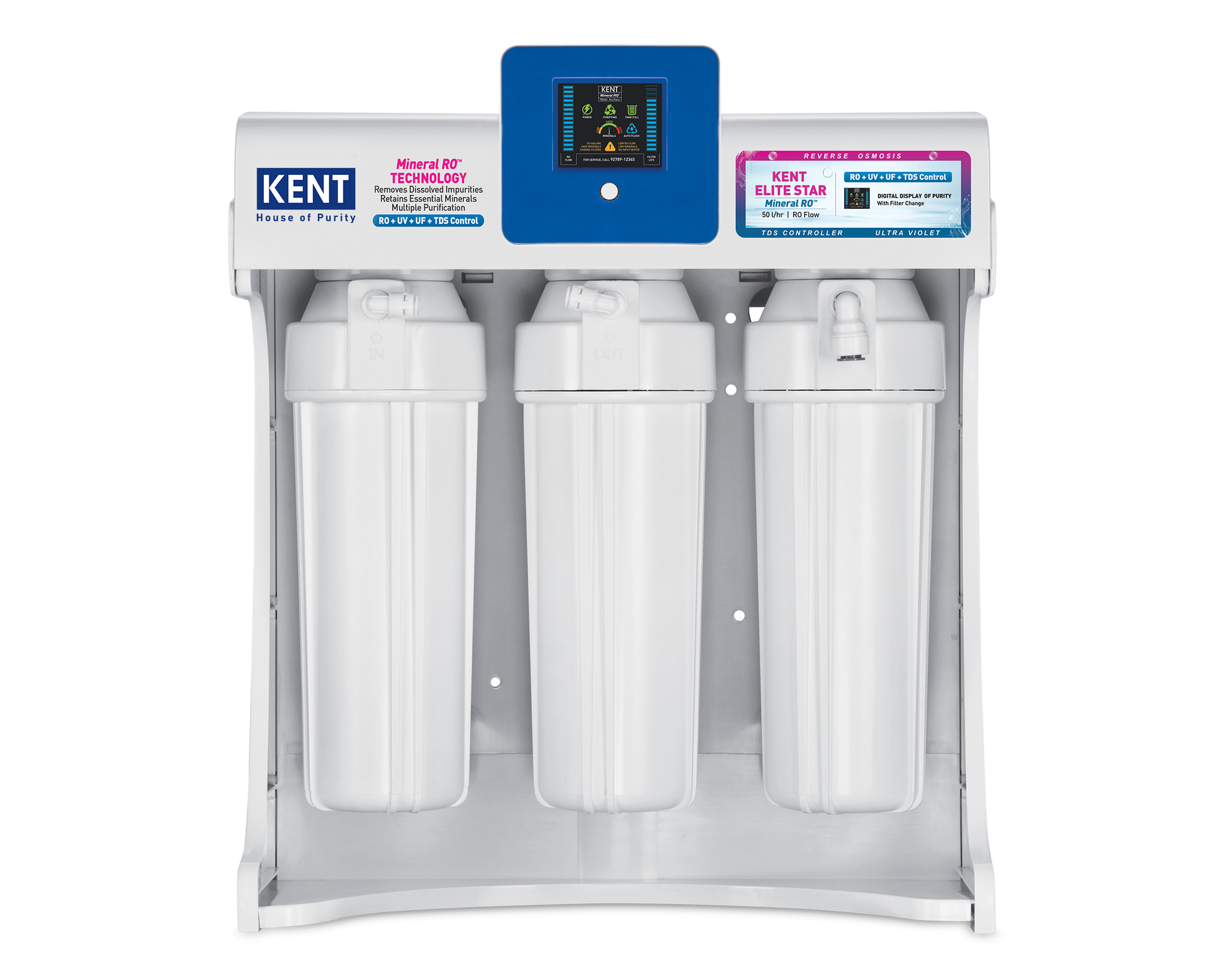 KENT Elite Star Commercial RO Water Purifier with digital display and sleek design for efficient water filtration