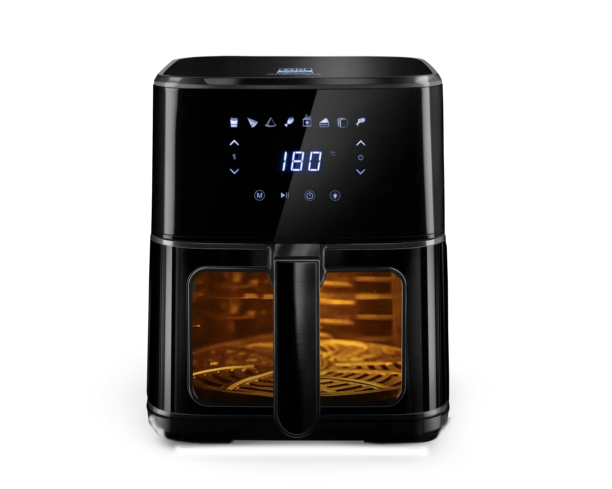 Kent Ultra Digital Air Fryer 4.5L, modern kitchen appliance with digital controls and spacious cooking basket.