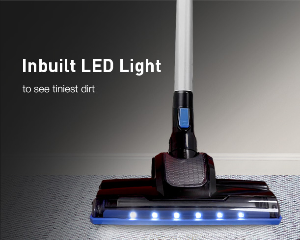Kent Zoom Plus Vacuum Cleaner from Kent RO Systems, showing a sleek upright vacuum with a handle and cleaning nozzle.