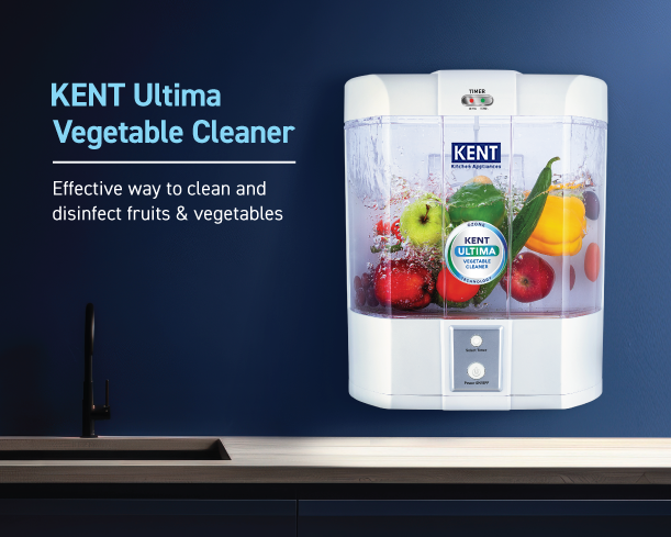 Kent Ultima Vegetable Cleaner from Kent RO Systems, showcasing the device used for washing and cleaning vegetables effectively.