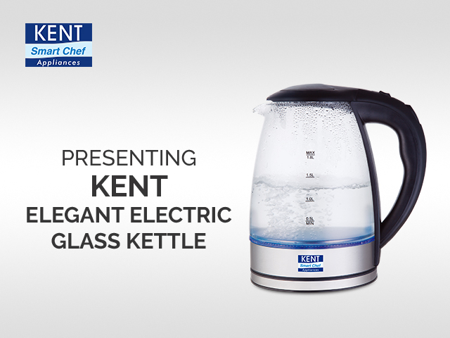 KENT Elegant Electric Glass Kettle
