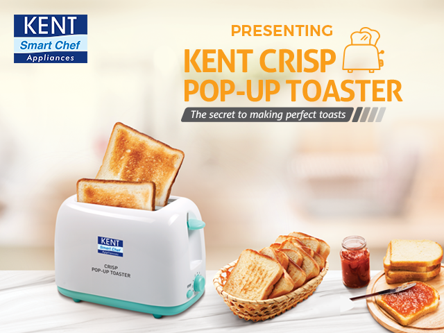 KENT Crisp Pop-Up Bread Toaster