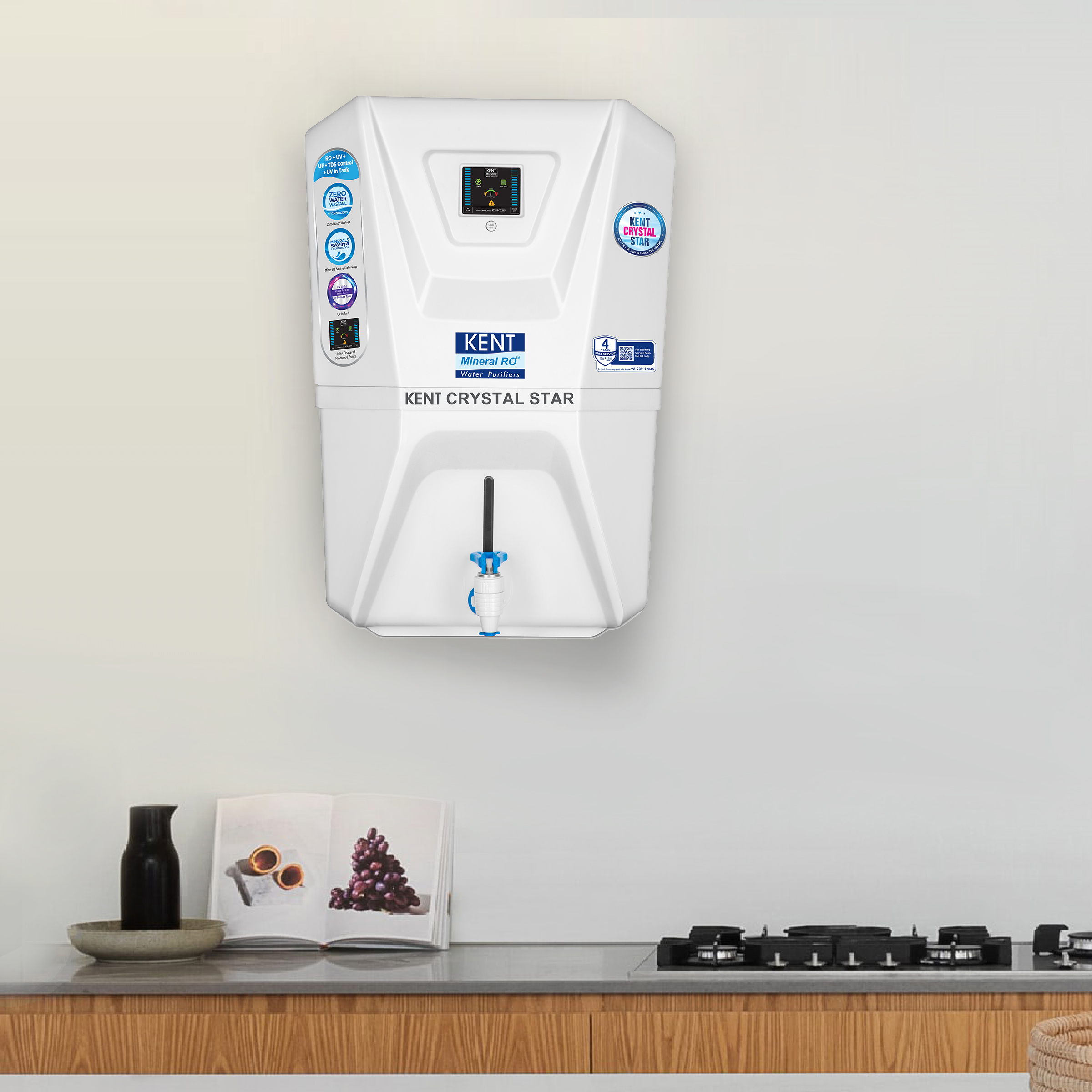 KENT Crystal Star RO Water Purifier with a Digital Screen, Price, Reviews