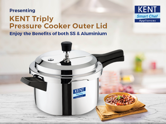 KENT Tri-Ply Pressure Cooker Outer Lid 