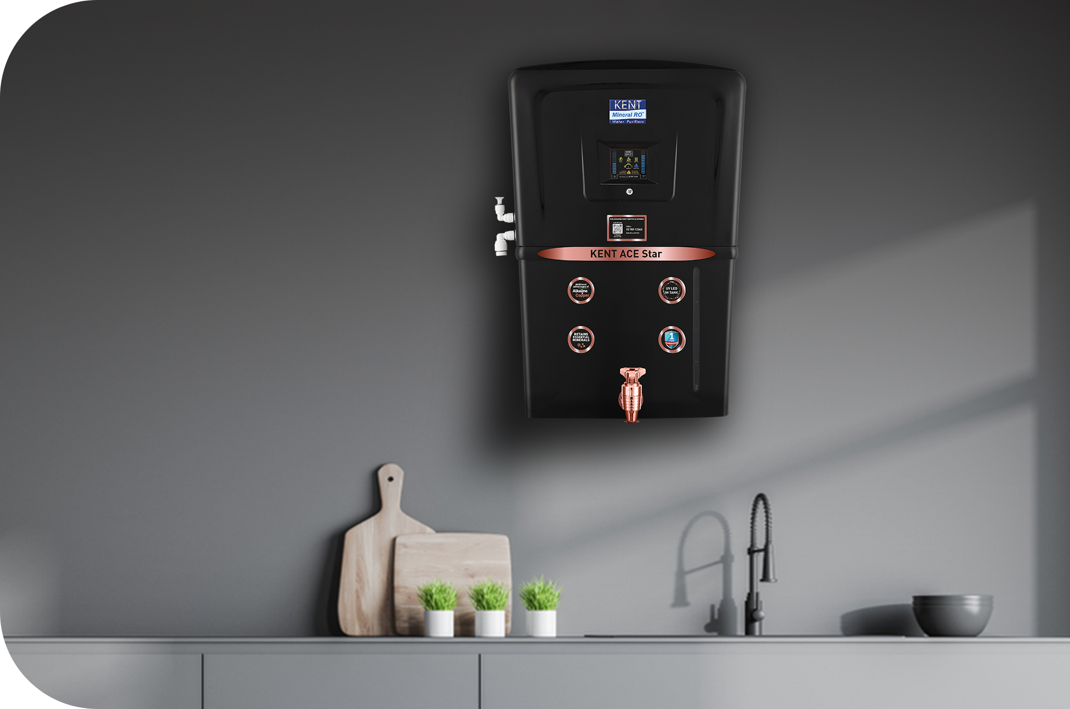 KENT Ace Star Black RO Water Purifier