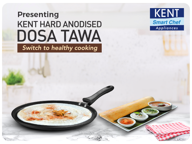 KENT Hard Anodised Dosa Tawa 